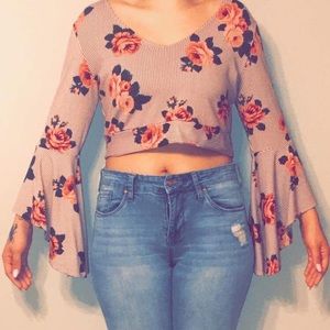 Floral crop top